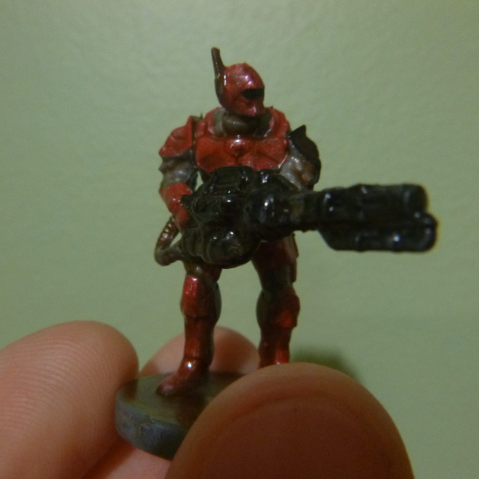 Enforcer miniature with a flamthrower