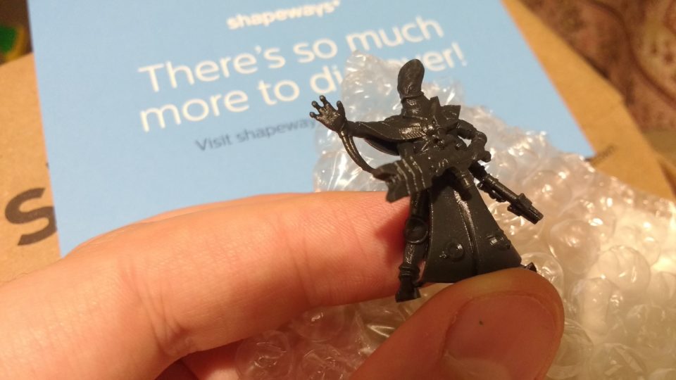 Unpainted Kasatha Technomancer out of the box from Shapeways