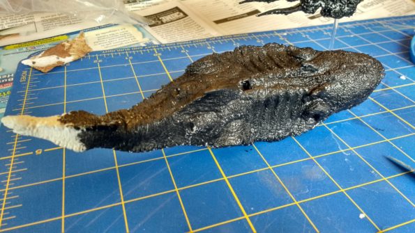 The Magellanic Nomad getting primed with Black Gesso.