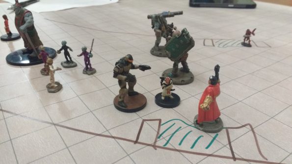 During the Starfinder dry run players had a chance to practice their social skills.