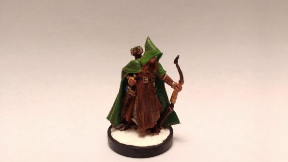 Arthrand Nightblade, Elf Ranger miniature from Reaper Bones. Viewed from front.