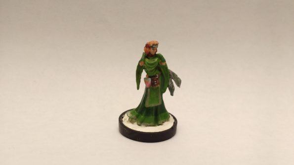 Ostarzha Elf Cleric miniature from Reaper Bones. Viewed from Front.