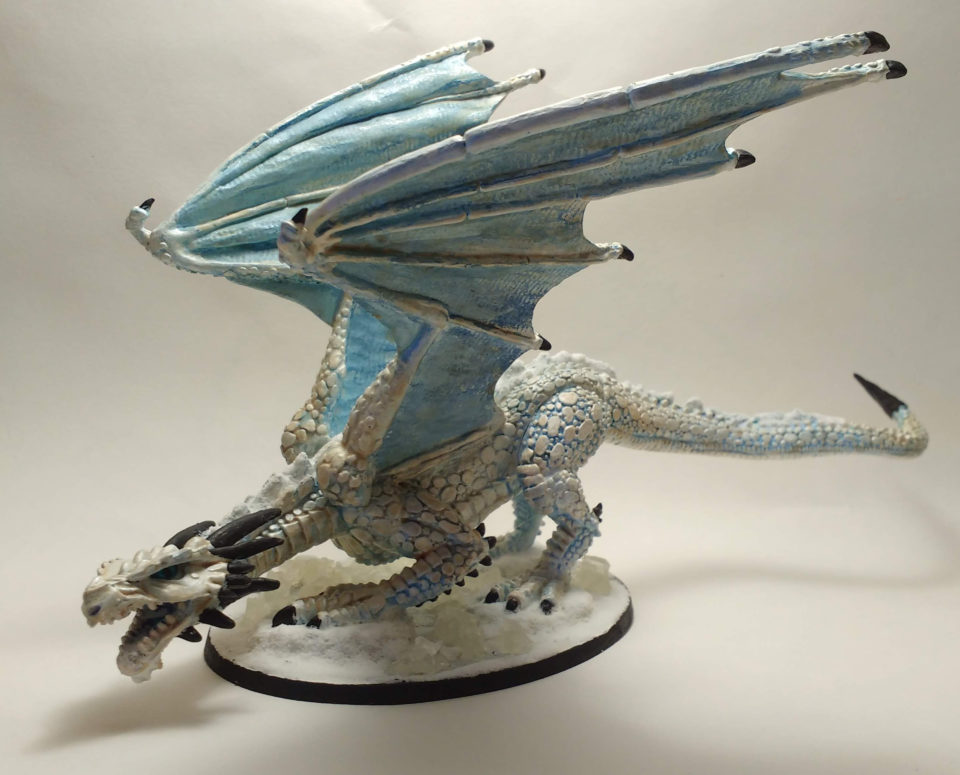 Marthrangul the Great Dragon miniature from Reaper Bones viewed from the Front